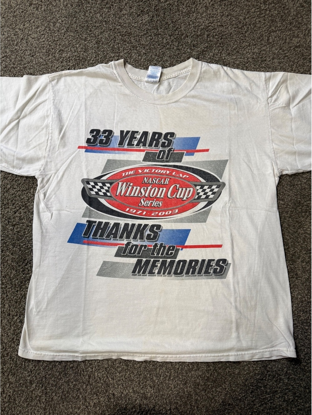 Vintage 2003 NASCAR Winston Cup History Tour Tee | Size XL